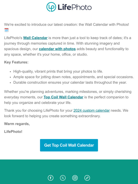 Top Coil Wall Calendars with Photos
