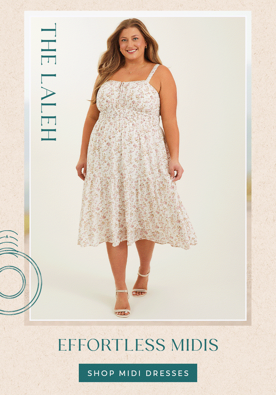 shop midi dresses