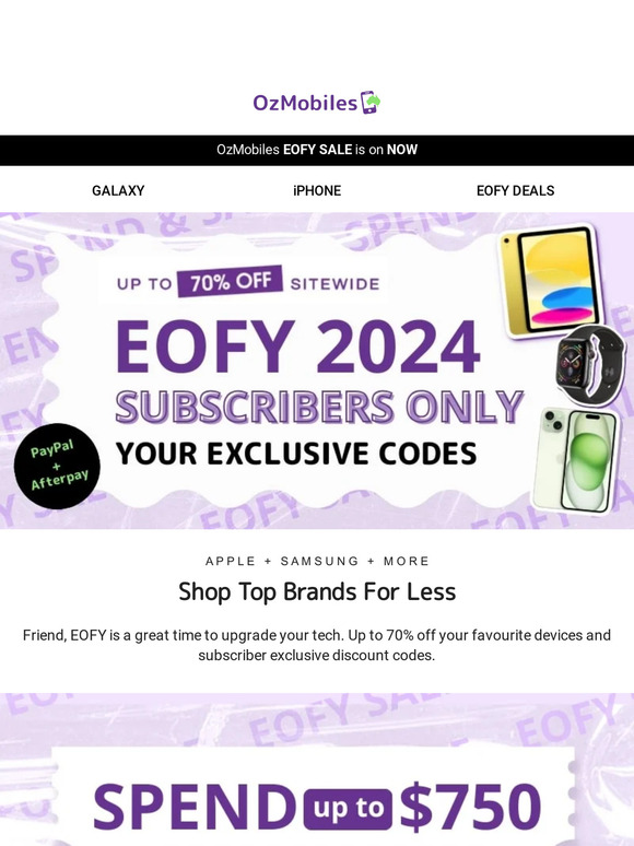 YOUR EOFY EXCLUSIVES 🤩