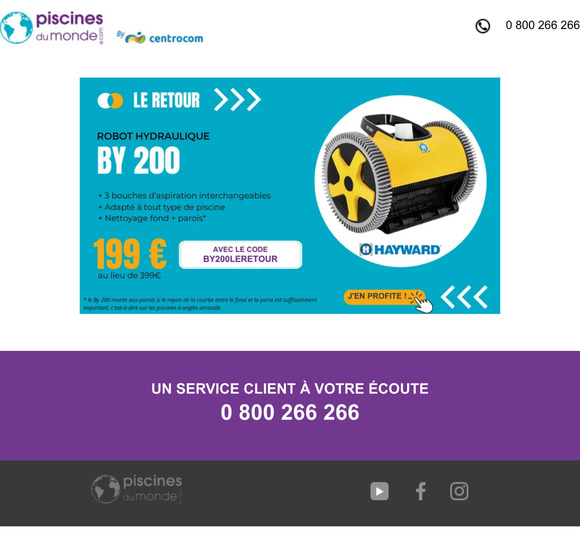 200€ de remise immédiate pour le retour du BY 200 !