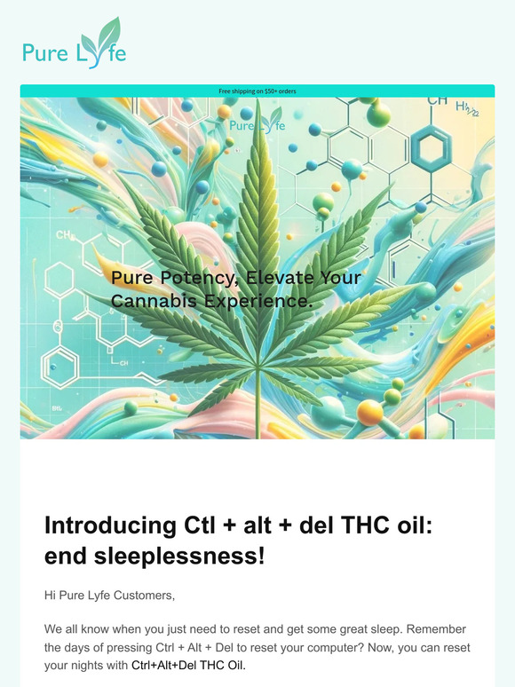End Sleeplessness with Ctrl+Alt+Del THC Oil!