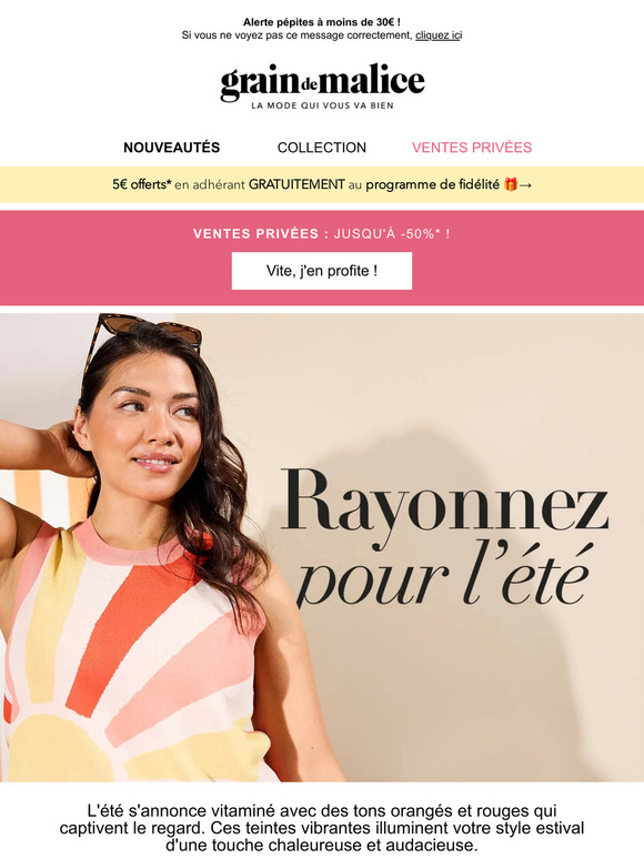 Faites le plein de nouveautés pour l'été 🍊