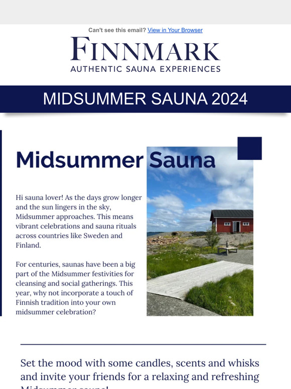 Get 10% Off Summer Sauna Accessories & Celebrate Midsummer like a Nordic
