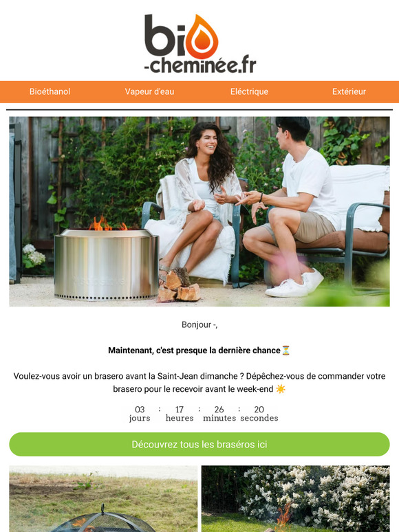 Dernière chance pour un brasero avant le week-end !🔥