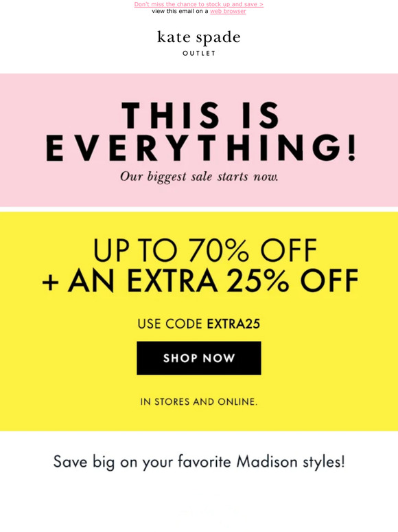 Kate Spade New York Email Newsletters Shop Sales, Discounts, and
