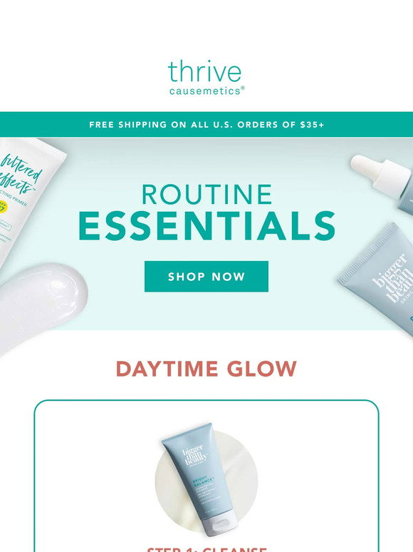 Thrive Causemetics Discover Our 24 Hour Skincare Routine Milled
