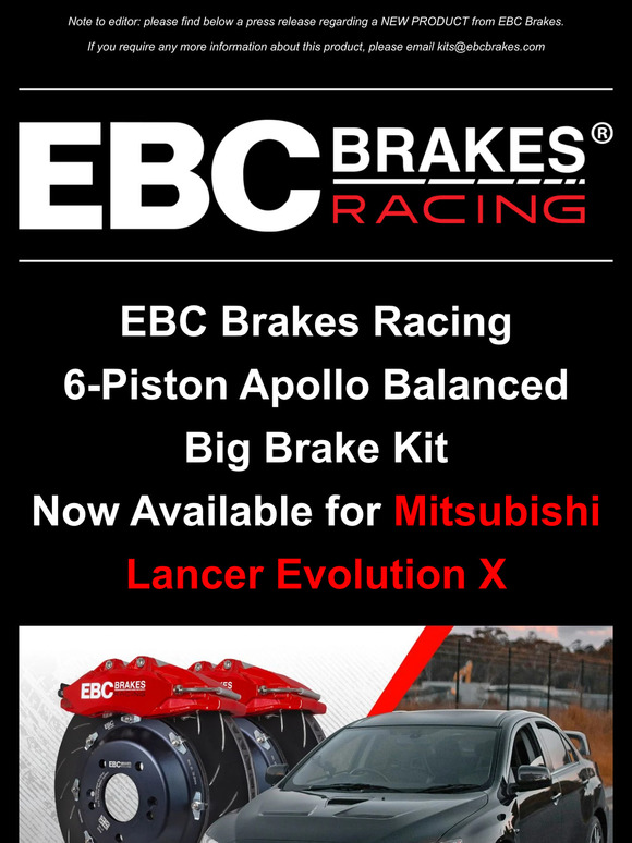 New Product! 6-Pison Apollo Big Brake Kit for Mitsubishi Lancer Evolution X