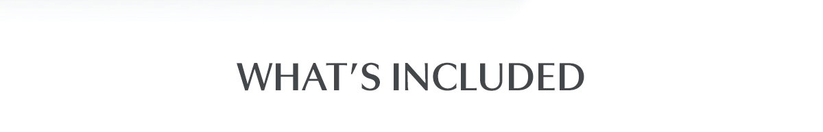 What’s included 