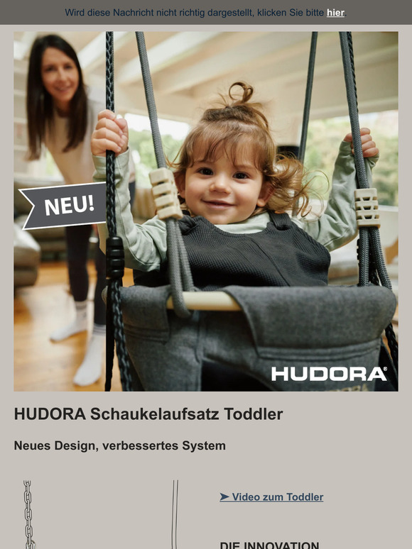 NEW IN 👶 HUDORA Toddler Schaukelaufsatz für die ganz Kleinen 👶