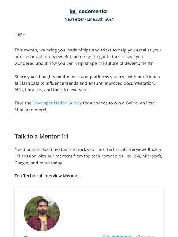 Expert tips for your next tech interview