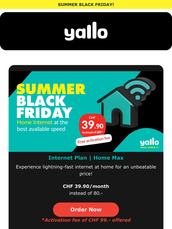 🖤🌐 Your online world redefined with yallo