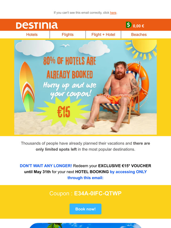 80% of hotels are already booked 😱