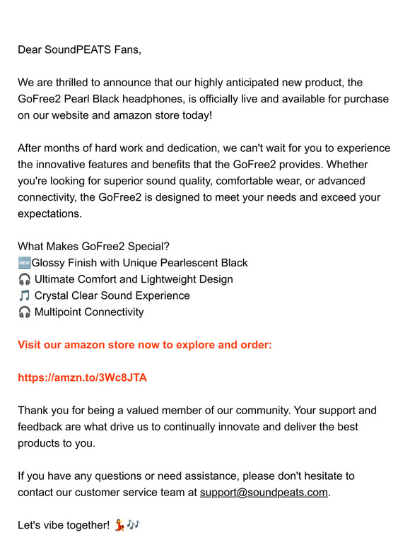 Exciting News! SoundPEATS GoFree2 Headphones Now Available