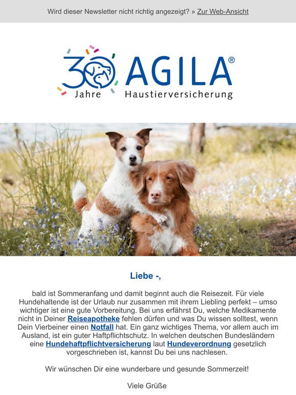 ➔ Urlaub mit Hund?