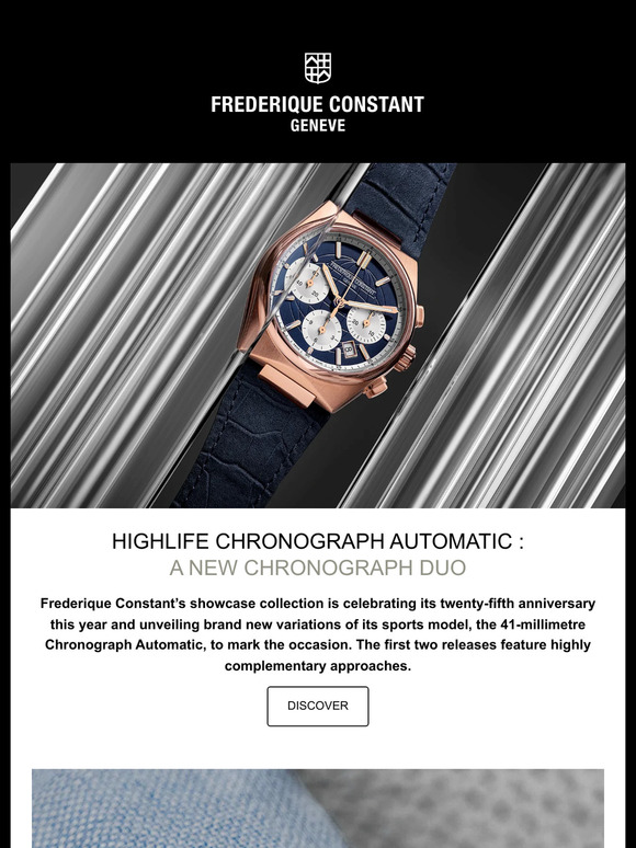 Highlife Chronograph Automatic : a new chronograph duo