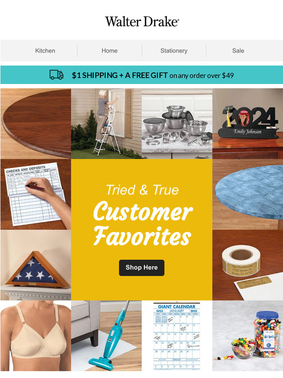 Walter Drake Tried & True Customer Favorites Milled