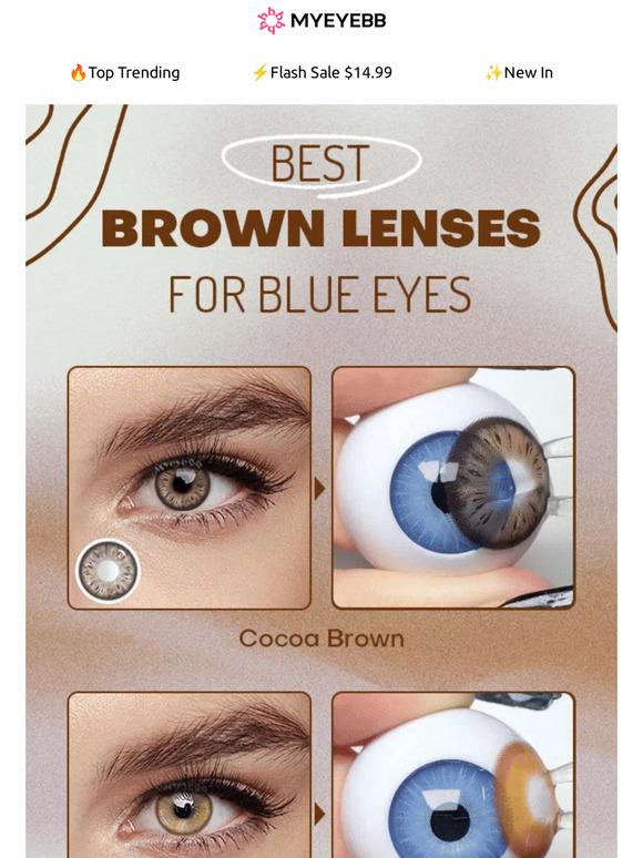 Best Brown Lenses for Blue Eyes✨