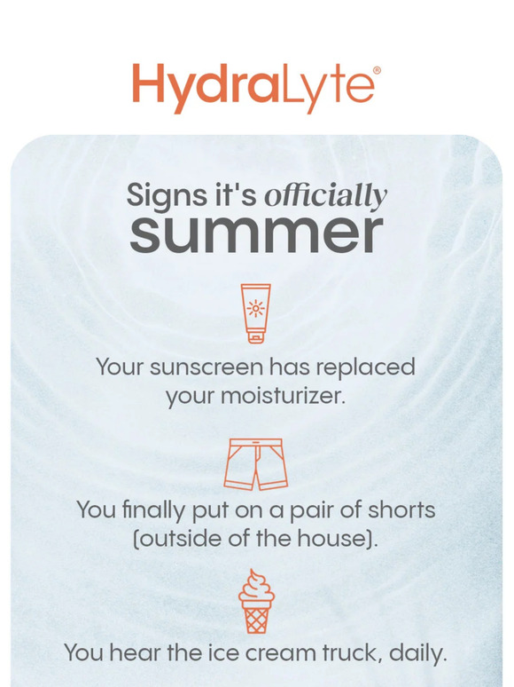 Signs its Officially Summer