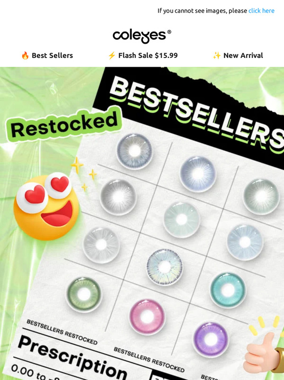 🎉 Bestsellers Restocked (Prescription 0.00 to -8.00 Available)