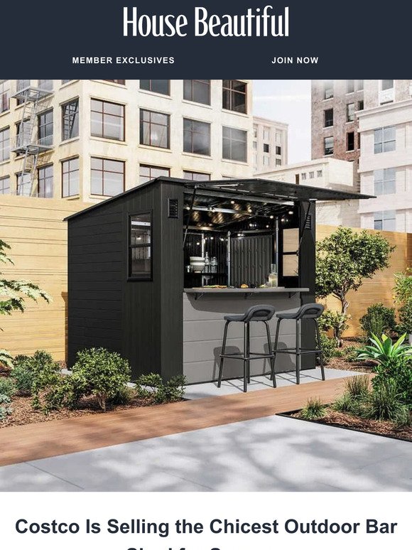 House Beautiful: Costco's New Bar Shed Is Hosting Gold | Milled