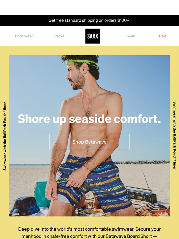 SAXX Underwear Email Newsletters Shop Sales, Discounts, and Coupon Codes