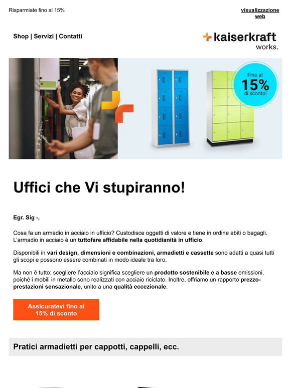 Armadietti guardaroba e portavalori: più comfort, stile e sicurezza in ufficio