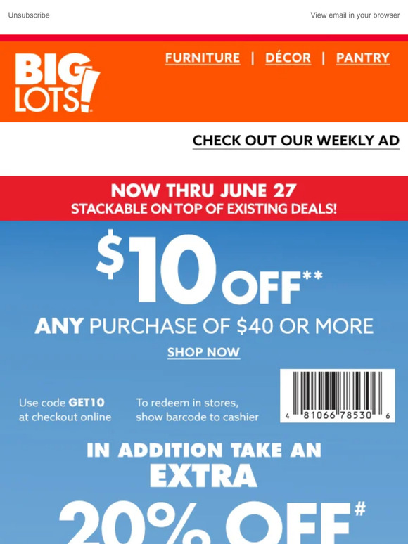 Big Lots: Ready, Set, Save: New Coupons Begin Today! | Milled