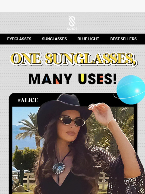 One Sunglasses, Many Uses!🥰