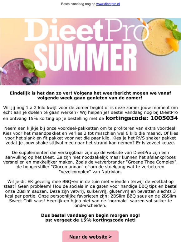 De zomer komt er aan! Hoe ga jij slank en fit de zomer in?