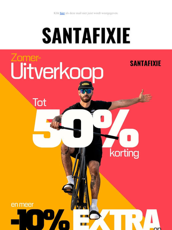⛱️ HET IS AL ZOMER. HET IS AL UITVERKOOP BIJ SANTAFIXIE.