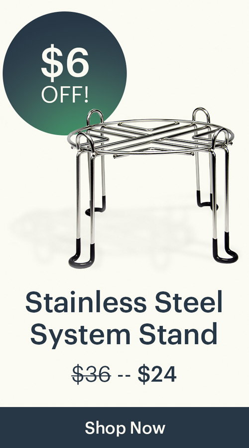 Stainless Steel System Stand; $24!