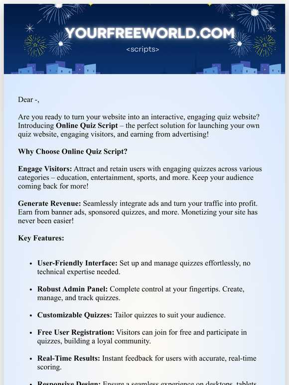 Transform Your Website with Online Quiz Script – Engage Visitors and Earn Revenue!