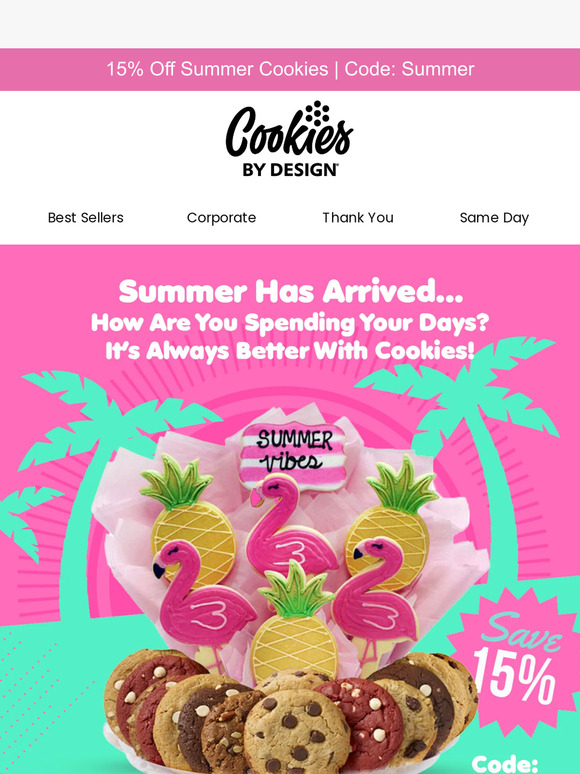 Cookies by Design: Sweet Summer Savings: 15% Off Cookies! | Milled