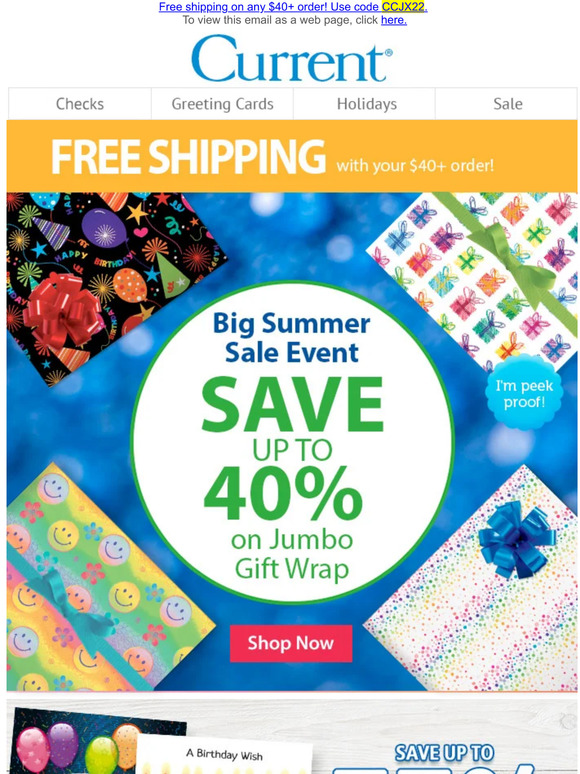 Current Catalog LʘʘK! Up to 40 Off Gift Wrap & It Ships FREE Milled