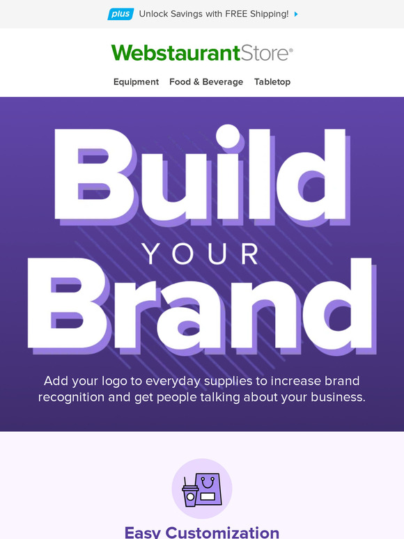 Webstaurant Store Build Your Brand Milled