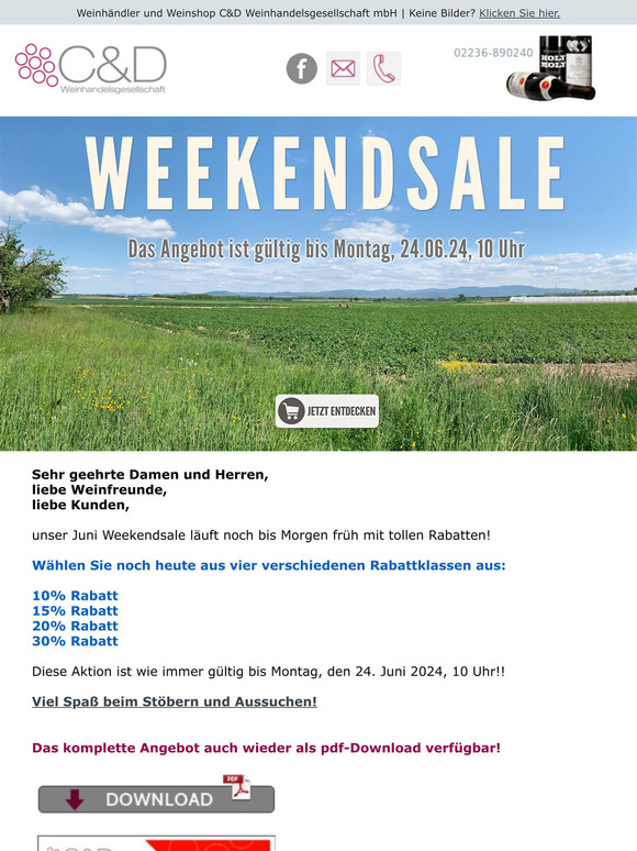 Noch bis Morgen: Weekendsale!