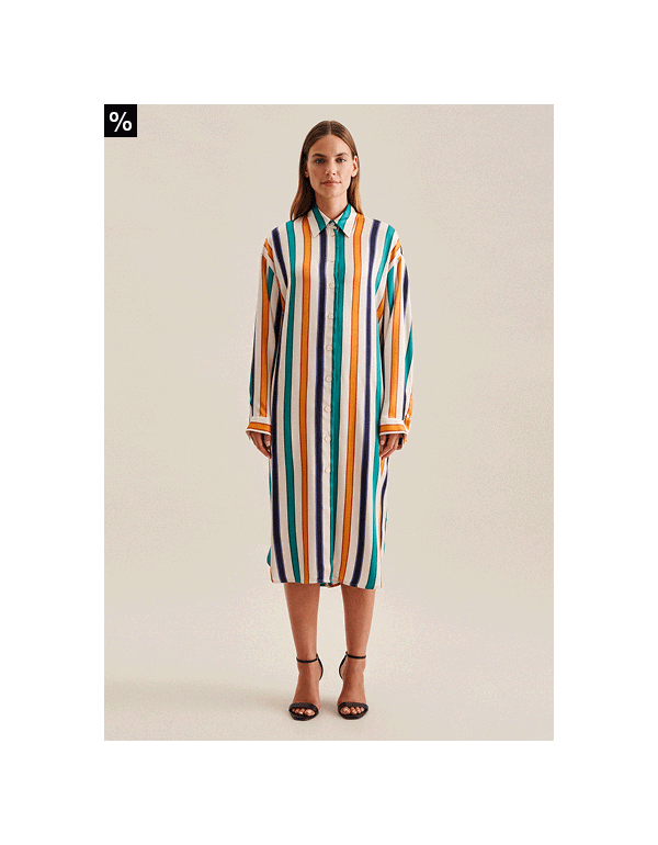 Satin Midi Kleid