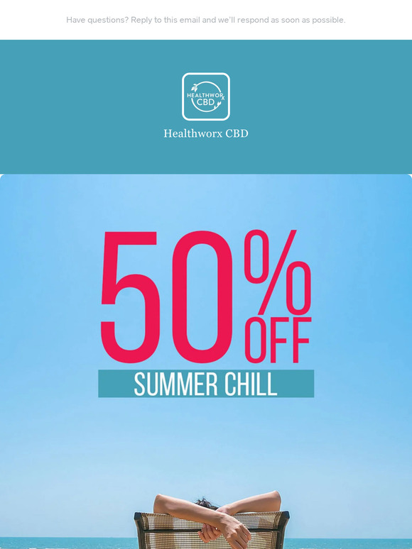 🏖️ Relax & Save Big: 50% OFF CBD for the Summer Season!