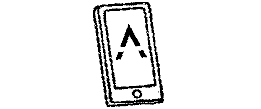 vector of a mobile phone