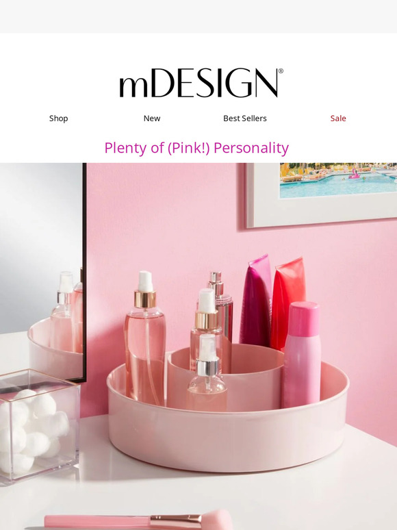 Organize in style with pink accents 💕