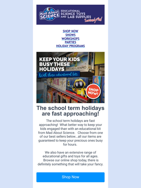 Keep your kids occupied these holidays 🎁