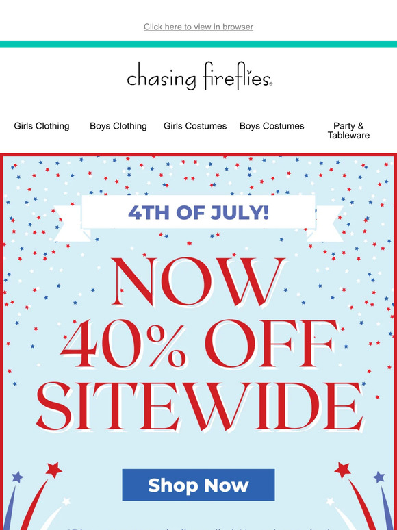 🇺🇸 4th July Deal - Now 40% off Everything! 🇺🇸