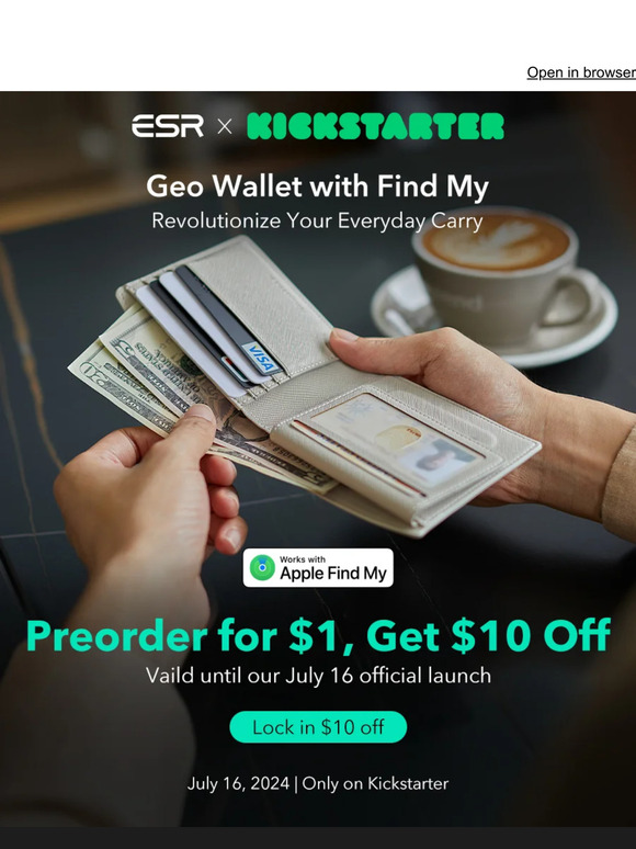Get $10 off when you preorder our new Geo Wallet with Find My | ESR