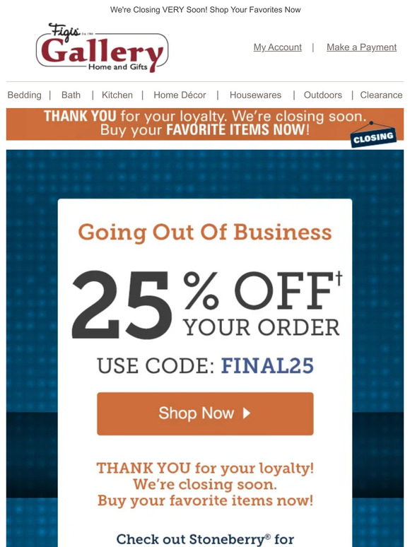 Last Chance! Your Entire Order Is 25% Off!