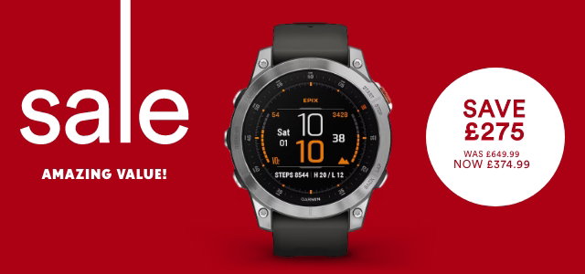 Garmin Epix (Gen 2) Black Silicone Strap Smartwatch