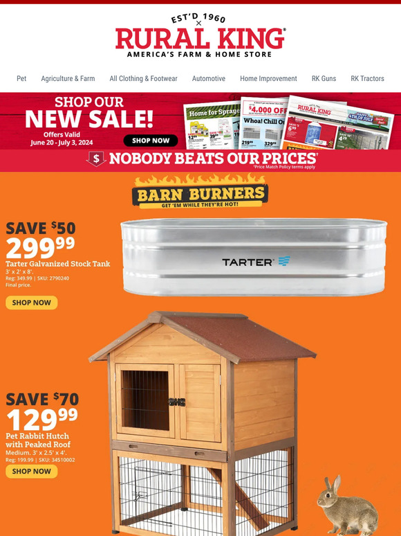 Rural King.com: Barn Burner & Price Buster Deals: Save Big on Stock ...