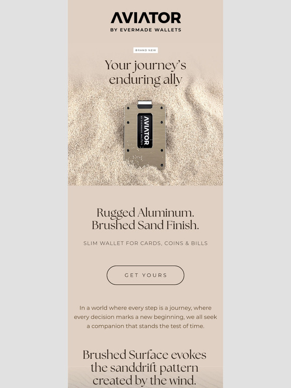 🤩 Launching Now: Brushed Sand Wallet