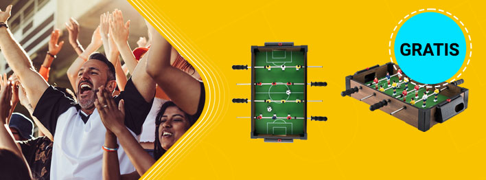 Pilla gratis un minifutbolín