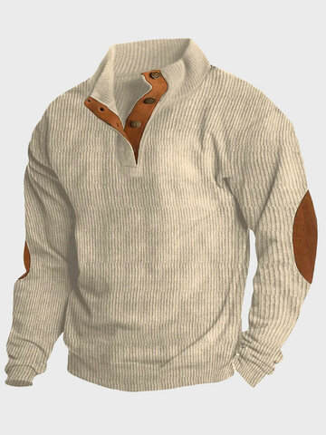 Two Tone Corduroy Sweatshirts