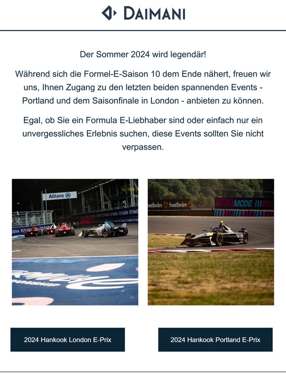 Formula E: London & Portland warten auf Sie 🏁